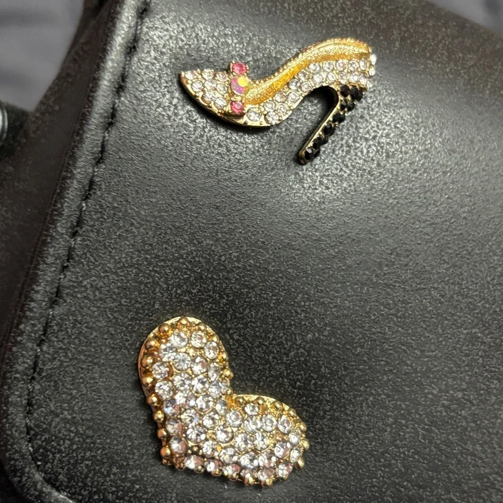 Crossbody bag is embellished with rhinestone motifs - NWT